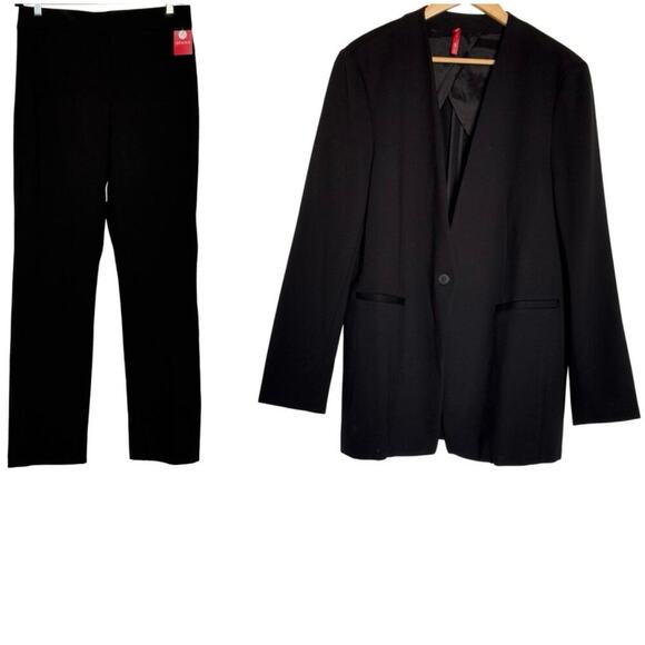 NEW! Spanx The Perfect Collarless Blazer 20384R Classic Black Size XL - Picture 5 of 10